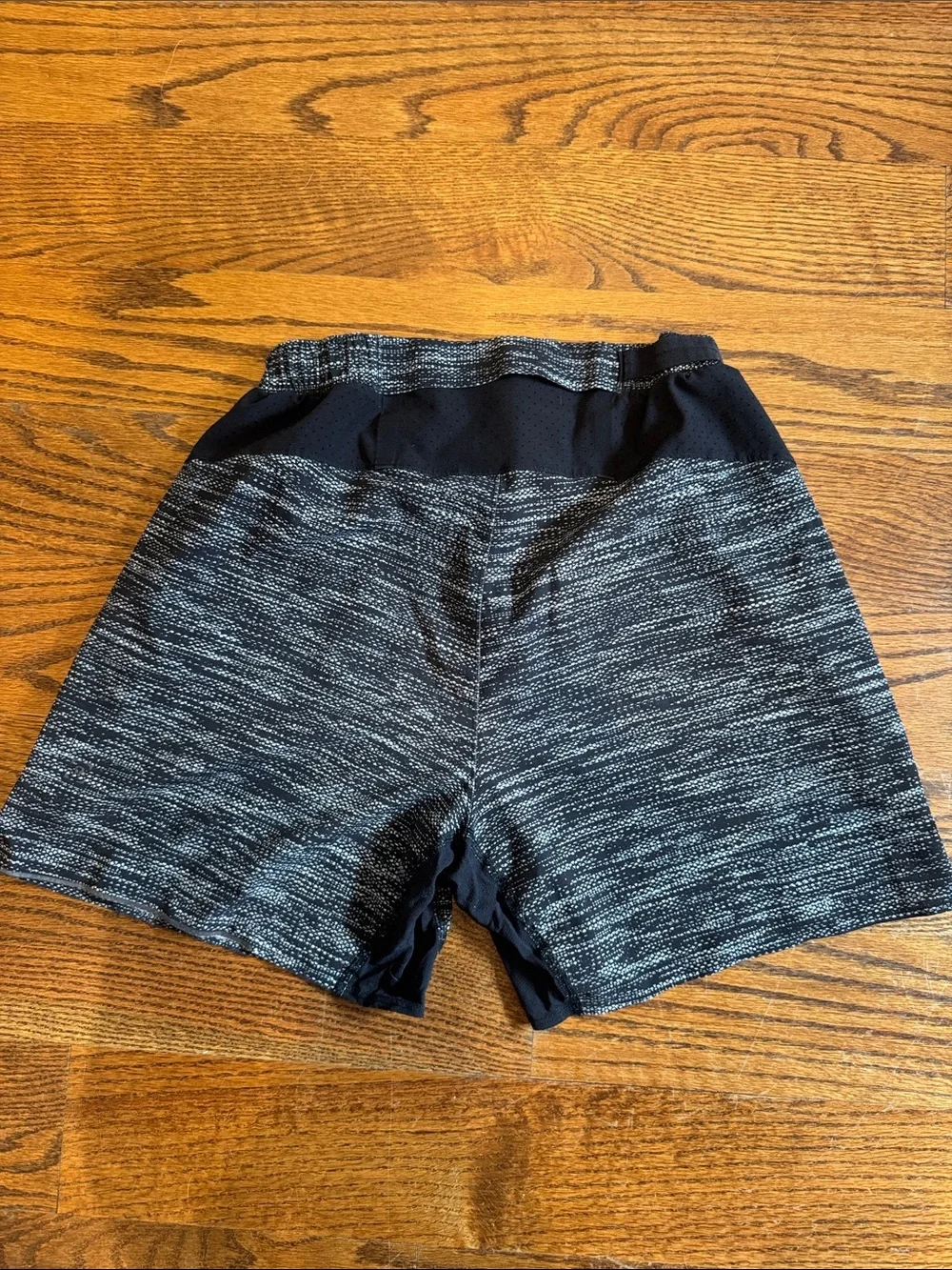 lululemon Men's Heathered Black Athletic Shorts